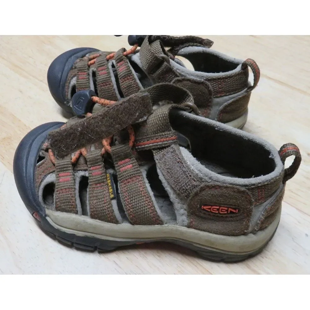KEEN‎ Newport H2 Jr Waterproof Sandals Kids 10 Brown Beach Lake Pool Shoes